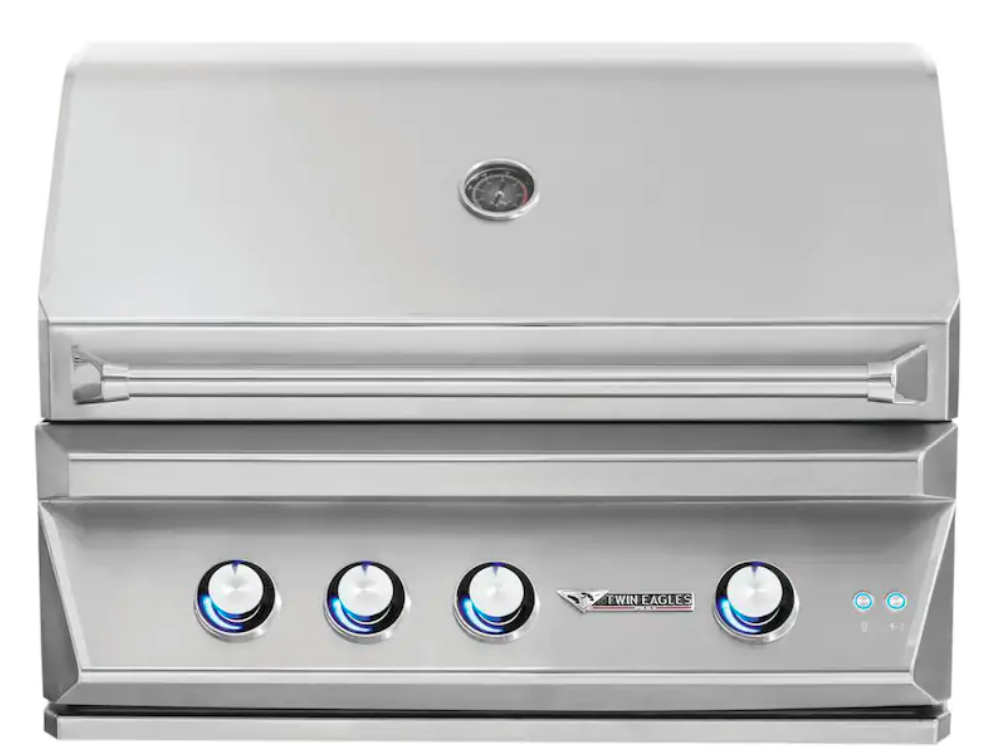 Twin Eagles 36" Built-In Grill with Sear Zone and Concealed Rotisserie - TEBQ36RS-C