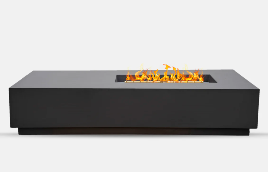 Cantara Offset Rectangular Concrete Fire Table