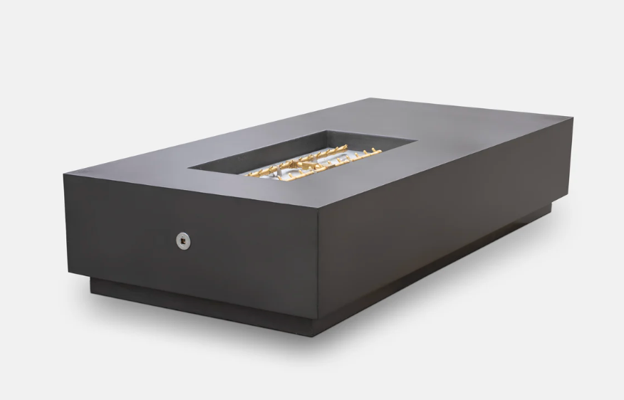 Cantara Offset Rectangular Concrete Fire Table