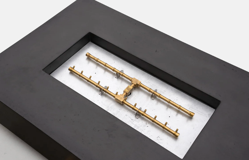 Cantara Offset Rectangular Concrete Fire Table