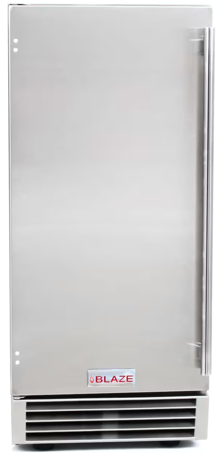 Blaze 50 Lb. 15-Inch Outdoor Rated Ice Maker With Gravity Drain