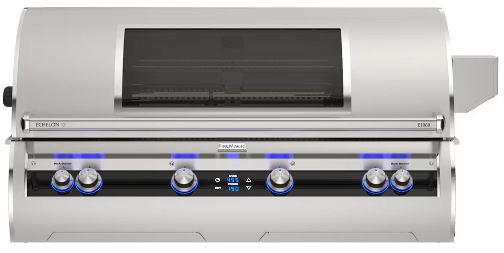 Fire Magic Echelon Diamond E1060i 48-Inch Built-In Natural Gas Grill w/ Rotisserie, Magic Window & Digital Thermometer - E1060I-9L1N-W