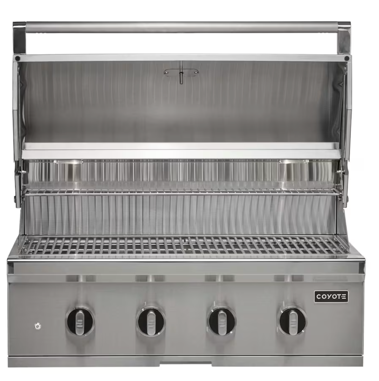 Coyote CL-Series 36-in 4-Burner Built-In Grill w/ Lift-Assist Hood & Safety Valve - C3CL36