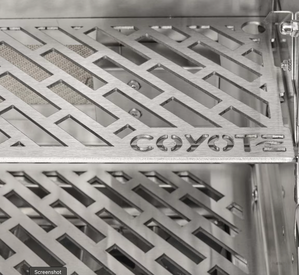 Coyote SL-Series 30-in 2-Burner Built-In Natural Gas Grill w/ Sear Burner, Rotisserie, & Safety Valve - C3SL30NG