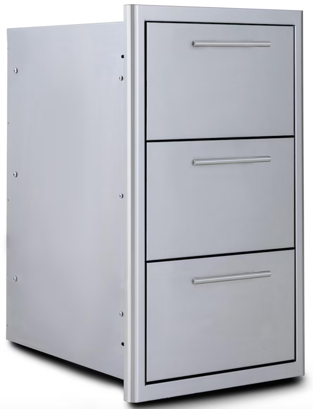 Blaze 16-in Stainless Steel Easy Close Triple Access Drawer w/ LED Lighting