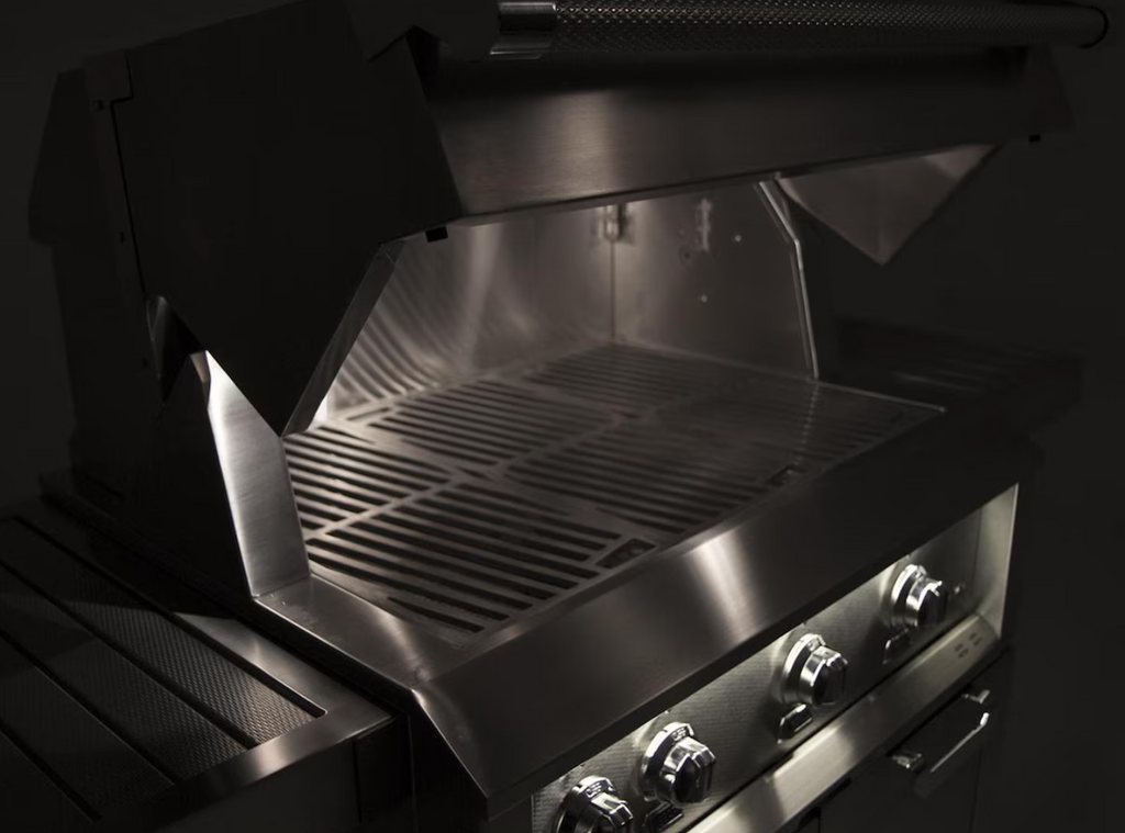 Hestan 36"  Built-In Grill W/ Sear Burner & Rotisserie - Steeletto
