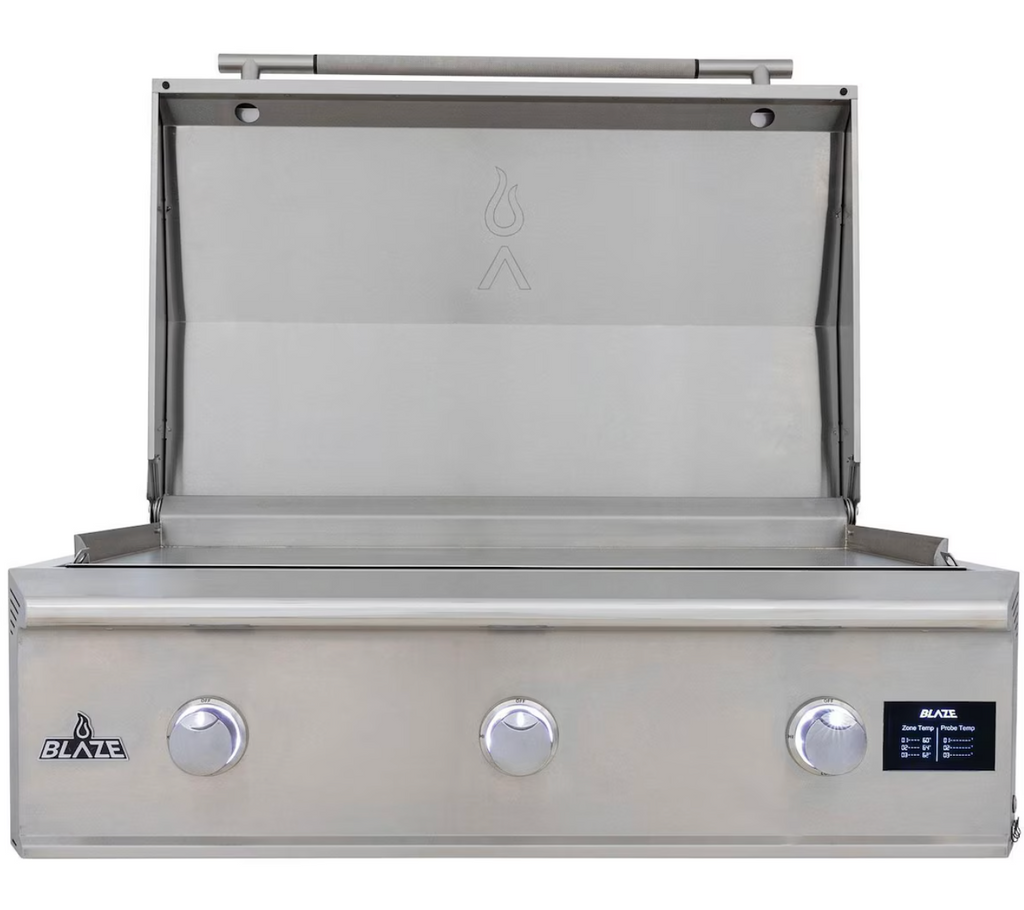 Blaze LTE PRO 40-Inch Built-in Griddle w/ Digital Temperature Screen & Lift-Assist Lid