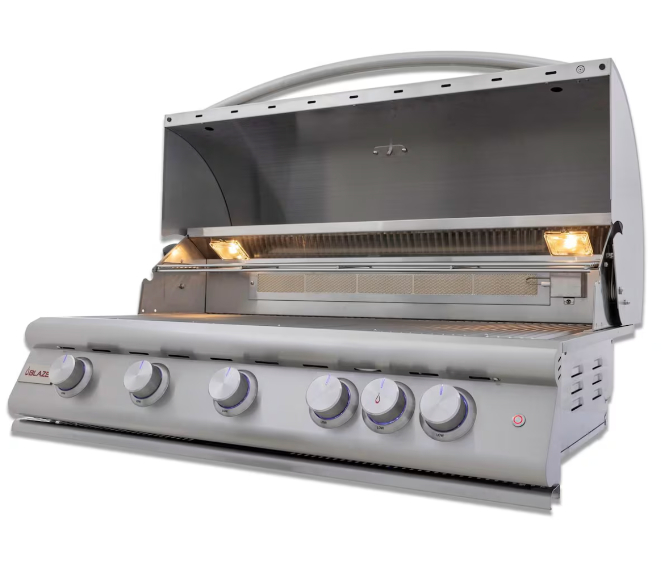 Blaze Premium LTE+ 40-Inch 5-Burner Built-In Natural Gas Grill W/ Rear Infrared Burner & Lift-Assist Hood