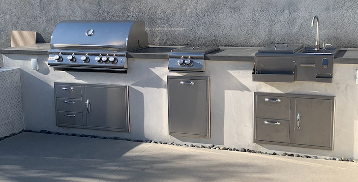 Blaze 39-Inch Stainless Steel Access Door & Triple Drawer Combo