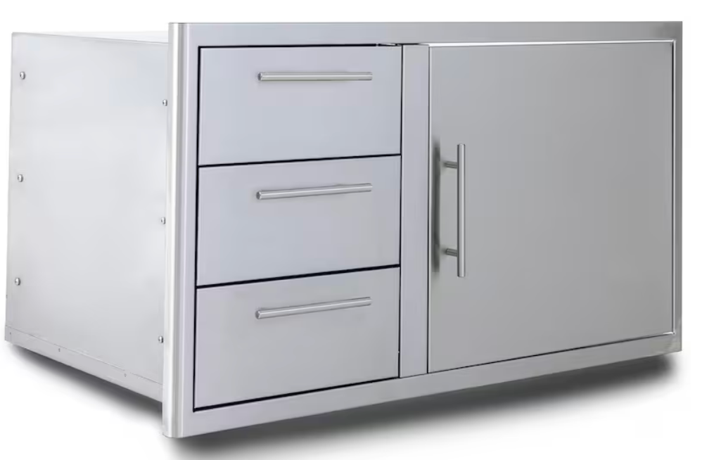 Blaze 39-Inch Stainless Steel Access Door & Triple Drawer Combo