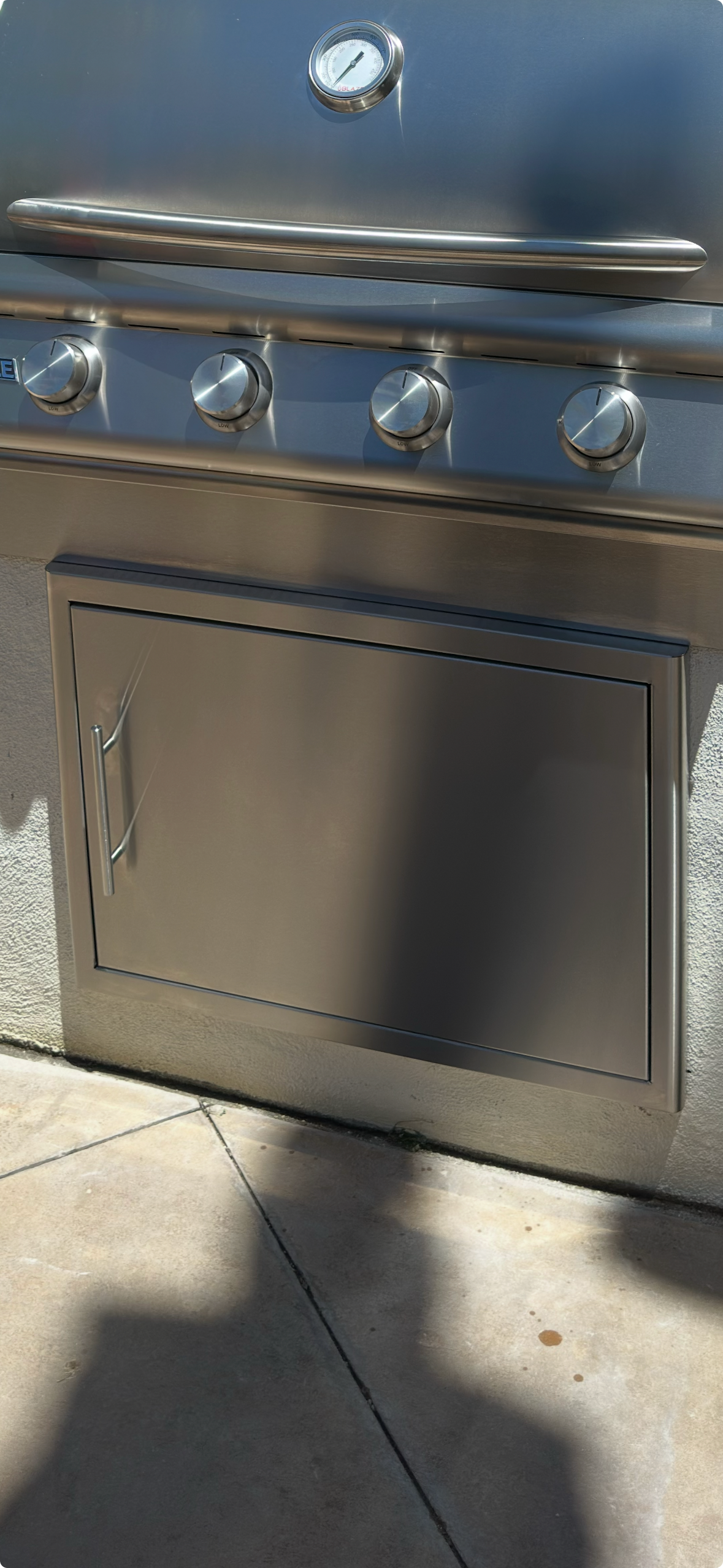 Blaze 28-Inch Stainless Steel Single Access Door - Horizontal